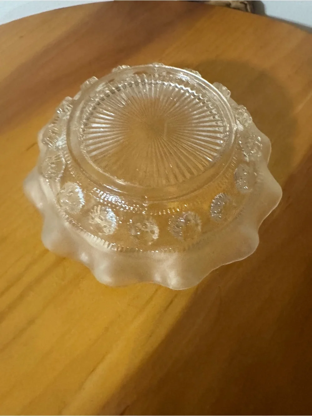 VINTAGE GLASS CANDY DISH